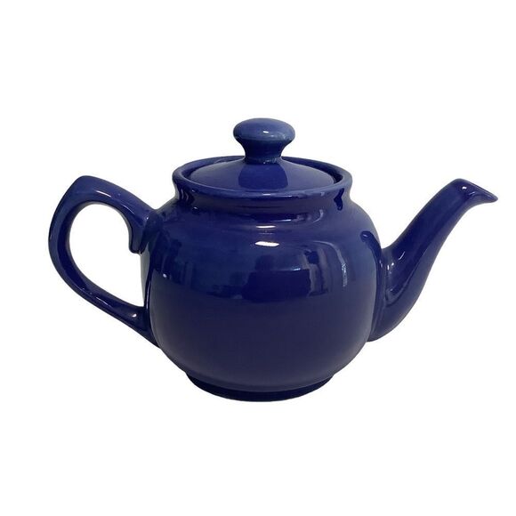 Blue Ceramic Teapot 12 oz Cottagecore - Picture 2 of 7